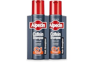 Alpecin Caffeine Shampoo C1 2x250ml | Anticaduta Efficace con Caffeina | Shampoo Rinforzante Uomo per Capelli Diradati e Sottili | Cura Quotidiana del Cuoio Capelluto | Per Capelli Forti
