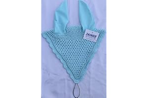 Bonnet à oreilles Zainee Sports en crochet pour cheval, bonnet, filet, capuche, masque