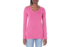 Amazon Essentials Pull Tunique Léger À Manches Longues Et Col En v (Disponible En Grande Taille) Femme