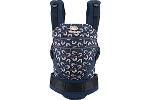 manduca XT - Mochila Portabebés Expandible - Para Bebés desde Recién Nacido y Niños Pequeños - Algodón Orgánico - Para Porteo Frontal, a la Cadera y a la Espalda - Rainbow Night