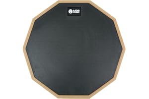 A-Star Practice Drum Pad Pad da 12 Pollici in Gomma Silenziosa per Rullante a Doppia Faccia