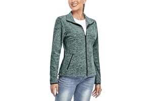 Soneven Giacca Pile Con Zip Donna, Giacca Donna Invernale Giacche di Pile da Escursionismo da Donna Leggero Taglie Forti per Sport Corsa Sci All'aperto
