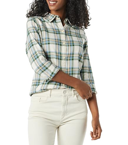 Bloggerlove Camicia Donna Maniche Lunghe - Giacca Morbida In Cotone Con Tasche - Basic Elegante E Casual
