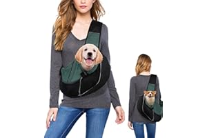 NICOLA Puppy Sling Dog Carriers, Puppy Sling Dog Sling, Hands-free Sling Pet Dog Cat Bag for Subway Walking Travel Outdoor
