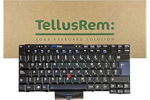 TellusRem Teclado de respuesto Español sin retroiluminación para Lenovo Thinkpad T520 T520i T420S T420 T420i T400S T410S T410 T410I T510 T510i W510 W520 X220T X220s X220i X220