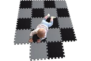 MQIAOHAM® 18 pezzi bambini giochi in schiuma per bambini tappetino ad incastro gioca a tappetini puzzle tappeto in schiuma G301018-104112