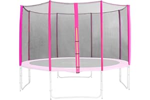 SixBros. Filet de sécurité de Rechange Rose pour Trampoline de Jardin 1,85 M - 4,60 M - Dimensions différentes - SN-ON/1951