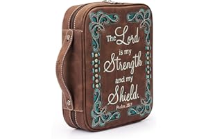 Montana West Western Style Embroidered Bible Covers for Women Men Bible Carrying Case Church Bag Bible Protective