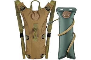 Outplea Tactical Hydration Backpack with 3L Water Bladder, Lightweight Bicycle Backpack with Hydration System, Water Backpack for Running, Cycling, Hiking