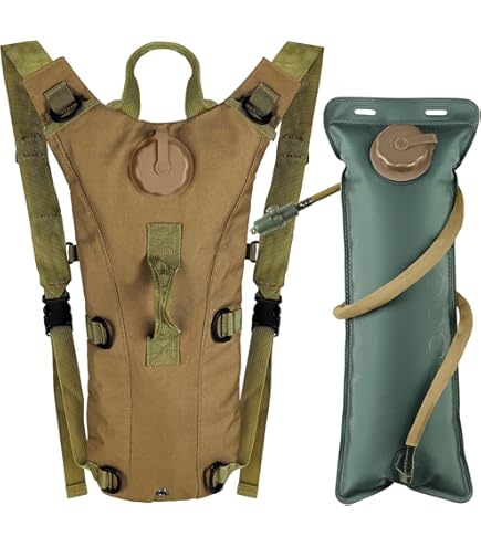 Zaino Trekking Con Vescica Idratazione 3L - Tattico Da Corsa E Ciclismo | Multi Tasche, Leggero E Resistente - Foto 8