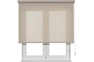 VIEWTEX | Estor Enrollable Screen Apertura 10% Linen Sand 150 X 190cm | Fabricado en España | Garantia 5 años