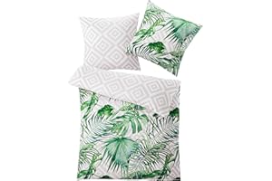 Kleine Wolke Loria pościel, bawełna, zielony, 135 x 200 + 80 x 80