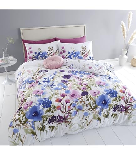 Set Copripiumino Singolo Reversibile Con Motivo Animali Fattoria - Blu, Catherine Lansfield