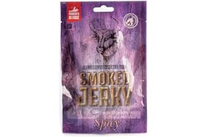 NEW BEER SNACK - Jerky Steak - Snack protéiné à la viande séchée - Viande de porc - Provision séchée fumée - Grignotage épicé - 12x50 g