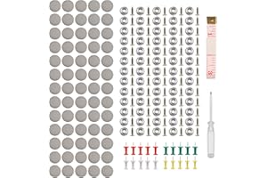Xahpower 65 Piezas Chinchetas Techo Coche, Kit Reparacion Techo Coche Despegado con Pasadores de Colores, 1 Destornillador, 1 Cinta Métrica, Botones Reparación Techo Coche para Todos le Auto