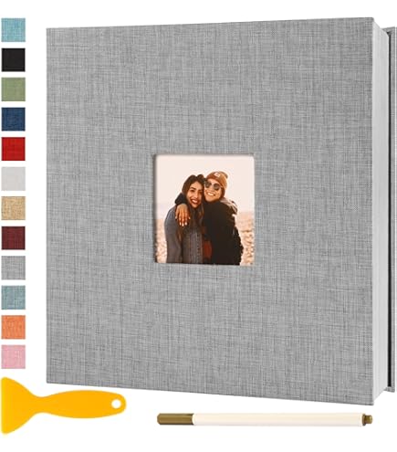 Vienrose Zelfklevend fotoalbum, doe-het-zelf, herinneringen, linnen kaft, cadeau voor huwelijk, Valentijnsdag, verjaardag, Kerstmis, kinderen, 60 pagina's, 10 x 15 Vienrose Zelfklevend fotoalbum, doe-het-zelf, herinneringen, linnen kaft, cadeau voor huwelijk, Valentijnsdag, verjaardag, Kerstmis, kinderen, 60 pagina's, 10 x 15