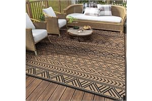 HGTRH Alfombra Exterior Terraza Impermeable Grande, Alfombras De Jardin Exterior, Sostenible Resistente Tela Tela De Terciopelo De Cristal Alfombras De áRea con Suela Antideslizante