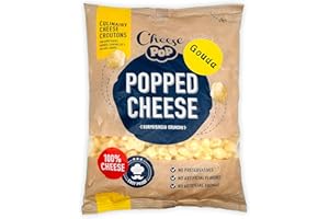 ‎CHEESEPOP Cheesepop Popped Cheese Snack (Gouda, 1x Beutel 500g) - 100% Käse .überraschend knusprig! clean label - natürliches Produkt - vegetarisch - keine Kohlenhydrate - Keto - proteinreich - glutenfrei