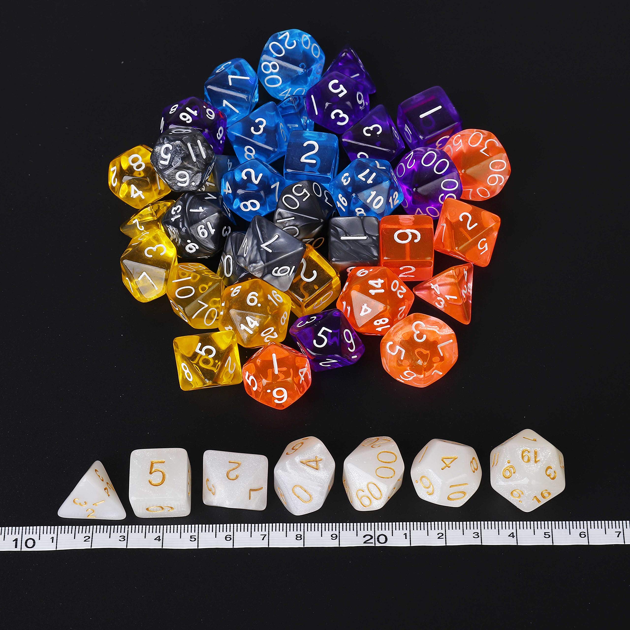 Conjunto De Dados Poliédricos, 42 Piezas, Colores Mixtos | Cuotas sin Conjunto De Dados Poliédricos, 42 Piezas, Colores Mixtos | Cuotas sin