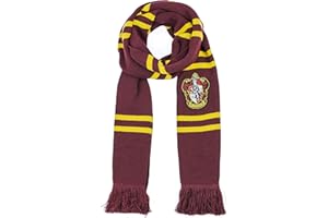 Cinereplicas Harry Potter - Echarpe Classique Gryffondor/Poufsouffle/Serdaigle/Serpentard- Licence Officielle