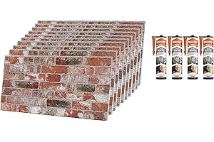 Izodekor - Lot de 10 panneaux muraux 3D en polystyrène - Avec 4 cartouches de colle Akfix 310 incluses pour la fixation - Temple ancien