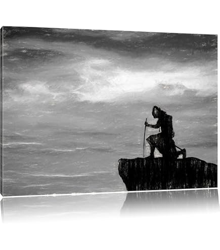 Toile Murale Samurai Master 80x60 Cm - Art Grand Format, Impression Allemande, Livrée Tendue Sur Châssis