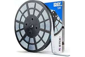 Stix Pesos adhesivos, 6 kg, rollo de 1200 x 5 g, barritas adhesivas FE galvanizadas con borde de demolición, revestimiento de plástico para llantas de acero y aleación