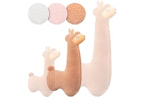 ‎ENGELSHOF ALPAKAS MÜNSTERLAND Engelshof Alpaka Kuschelkissen Lama Kuscheltier Seitenschläferkissen XXL plüschtier; Stofftier für Teenager, Mädchen und Jungen, Alpaka Geschenk, Schmusekissen, Plüschkissen Kuscheltier Braun 100cm