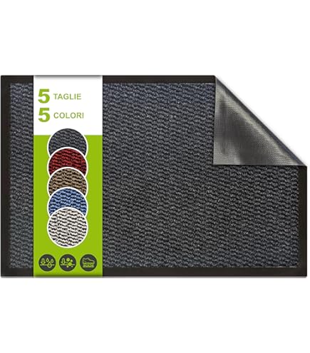 WohnDirect Zerbino Ingresso casa Nero 50x70 cm - Interno e