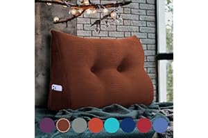 ‎RUCENER Rucener Großen Dreieckigen Kissen Hohen Rückenlehne Kissen Rückenlehne für Bett Rückenlehne Kissen Hohen Perfekt AlsKissen Zum Fernsehen und Lesen Gibt Es in Vielen Größen Kaffee 80 cm