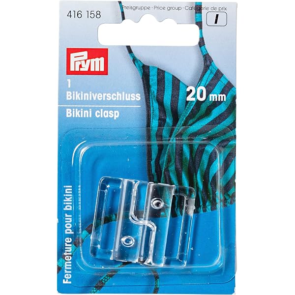 2 X Chiusure Per Bikini In Plastica Trasparente – Fermagli Universali Da 10 Mm Per Costumi Da Bagno – Ricambio Per Bikini E Intimo - 3