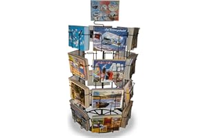 Gerso - Porta cartoline ruotabile da banco con 24 scomparti 105x150mm orizzontale