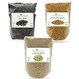 Shudh Online Methi, Ajwain, Kali Jeeri Combo Pack - 400 Grams (Fenugreek Seeds, Menthulu 250g- Ajwain Carom, Vaamu 100g, Kadwa Kali Jiri, Black Cumin Seed 50g Mixture)