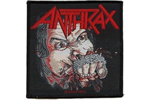 Razamataz Anthrax - Fistfull of Metal Patch 10cm x 10cm Black