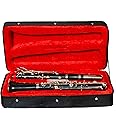 SKYLARK INTERNATIONAL® Clarinet German Silver 13keys with Hard case And Extra Reed