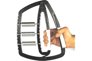 Senshi Japan Handtrainer, Muskelstärker mit 3 Federn, verstellbarer Widerstand, Bereich von 0 bis 159 kg, hervorragendes Werkzeug zur Erhöhung der Stärke der Hände, Finger und Unterarme, empfohlen für Athleten, Sport-Liebhaber, wie Tennisspieler, Golfspieler, Bodybuilders, Kletterer etc.,Musiker und Menschen, die sich von Verletzungen wie Sehnenentzündung, Arthritis oder Tennisarm erholen, höchst leistungsstark für sehr lange Haltbarkeit, erstklassiger Unterarmmuskel-Builder
