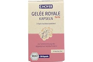 ‎HOYER Hoyer Gelee-Royal-FORTE-Kapseln 30 Kapseln, 1er Pack (1 x 12.2 g) - Bio