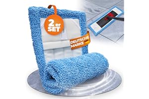 Wowtowelz Mop Cover Floor Mop Cover Tiles and Stone Floors (Intense Plus, 40 cm, Pack of 2)