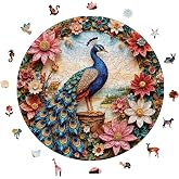 WePuzzleUp Ahşap Puzzle Yetişkin - &Ccedil;i&ccedil;ek A&ccedil;an Zarafet - 252 Par&ccedil;a, 29 x 29 cm - Yapıştırıcı Folyo Dahil - Benzersiz Şekilli P