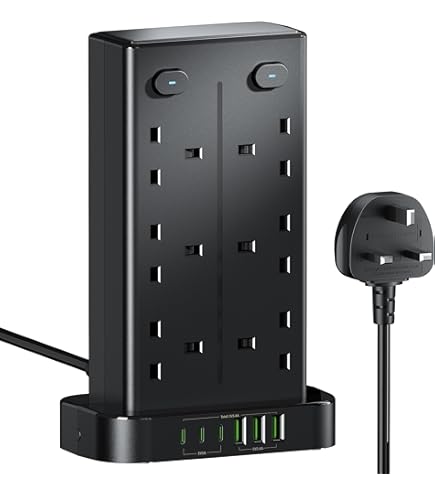 Extensión Eléctrica Doméstica Color Blanca Con Clavija Recta Volteck