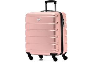 Flight Knight Leichte 4-Rad-ABS-Hartschalenkoffer, Handgepack, zugelassen fur Fluggesellschaften, einschließlich British Airways, und maximale Große fur easyJet, große Handgepacktasche 56x45x25cm