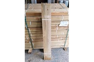 F&G Supplies 10 x 1.2m (4ft) tall square wooden pointed pressure treated wooden plant tree stakes posts - Baltic slow grown so much stronger and longer lasting than Agricultural grade stakes