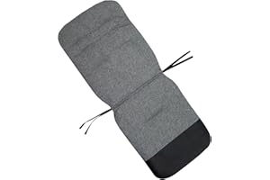 BAMBINIWELT BY RAFAEL K. Coussin Bambiniwelt pour poussette - Réversible - Avec revêtement en cuir au niveau des pieds - Gris foncé chiné