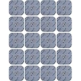 20 elettrodi axion 5x5 cm | Compatibili con elettrostimolatori TENS e EMS Beurer/Sanitas | Riutilizzabili e autoadesivi con a