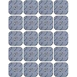 20 elettrodi axion 5x5 cm | Compatibili con elettrostimolatori TENS e EMS Beurer/Sanitas | Riutilizzabili e autoadesivi con a