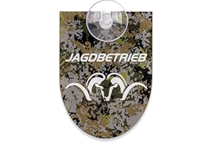 OUTDOORDINO Blaser Jagdschild Auto mit Saugnapf - Autoschild Jagdbetrieb für Jäger Förster und Berufsjäger - Jägerschild Pkw Frontscheibe - Jagdschutz Schild Auto