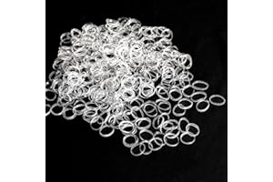 TONGTLETECH Mini Hair Rubber Bands, 400pcs Clear Elastic Bands, Soft Hair Elastics Ties for Kids, Braids, Wedding Hairstyles and More