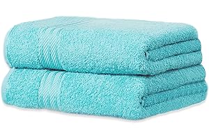 Bentley Priory Linens Hand Towels (2 PACK) for Bathroom Supreme Range 500GSM Super Soft Cotton Pack of 2 Absorbent and Quick Dry Hand Towels Set 50 x 85cm (AQUA)