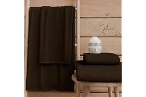 PETTI Artigiani Italiani - Asciugamani Bagno in 100% Spugna di Cotone, Set Asciugamani 1+1, 2 Pezzi 1 Asciugamano Viso e 1 Asciugamano Mani, Asciugamani Marrone