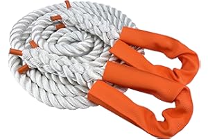 RopeServices UK NYLON KINETIC 12 TONNE RECOVERY TOW ROPE 4x4-4.5 METRE X 28MM